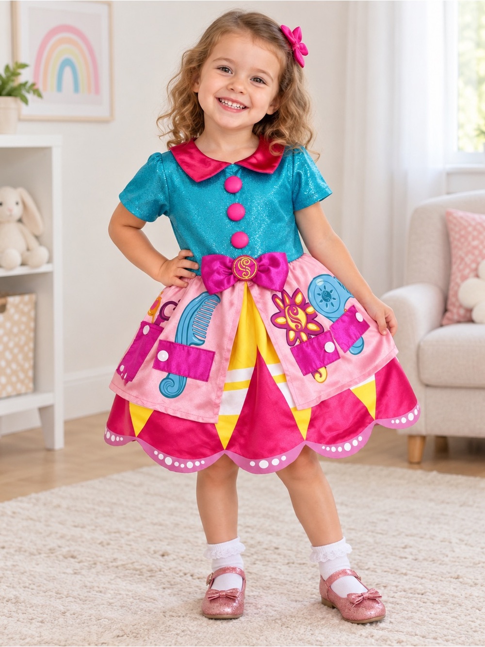 Nickelodeon Sunny Day Costume Dress – Toddler Size 3–4